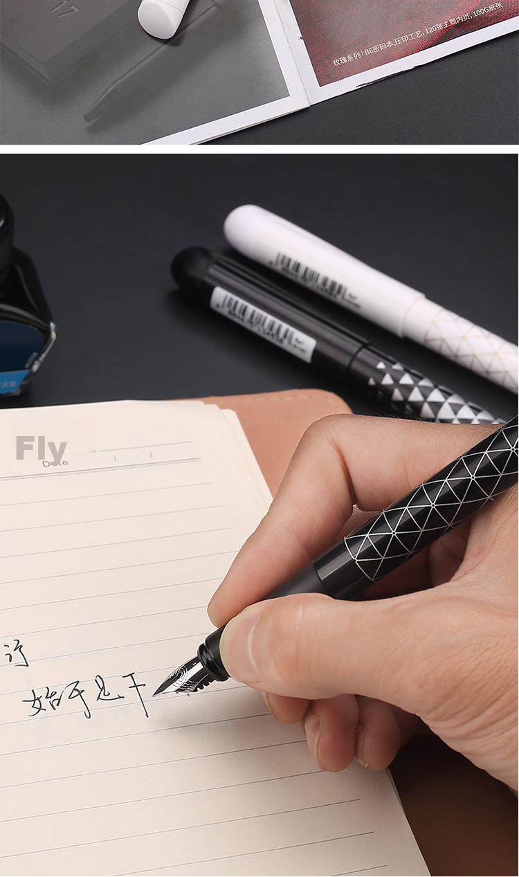 Schneider Fountain Pen for Students And Adults, Office And Handwriting Practice, Third And Fourth Grade Ink Pen with F Nib, Back-To Essential EASY-Clay Blue 162063 10