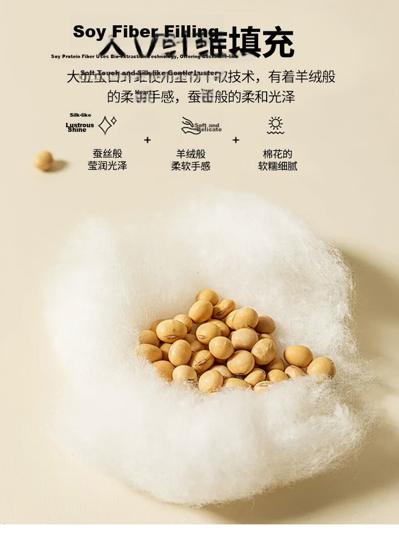 MUJI Quilt [Class A Soy Fiber] Thickened Warm Winter Quilt Core 200*230cm 6 Jin All-Season Universal 9