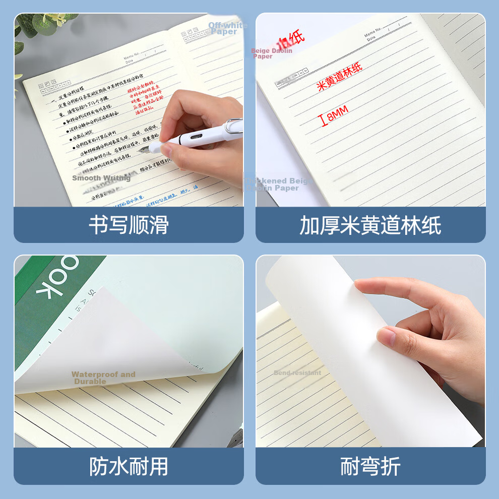 Zuolanzhe 12-Pack Soft Cover Notebooks, 30 Sheets/60 Pages B5, Soft Copybooks for Notes, Work, Meetings, 16K Diary, Stationery, Customizable 6