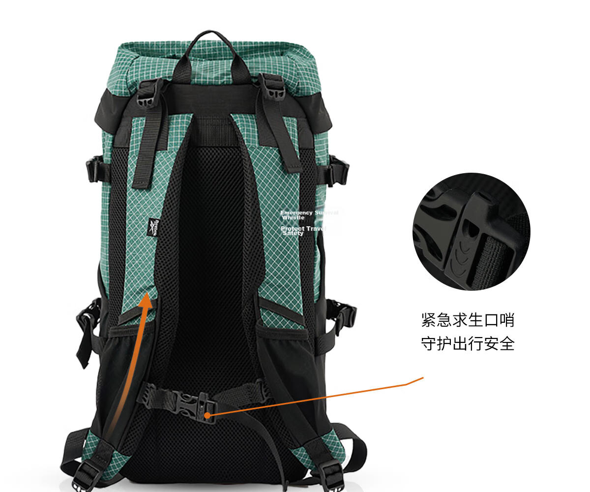Reebok Lightweight Multifunctional Sports Backpack, Outdoor Water-Resistant And Wear-Resistant Hiking Bag, Black Extra Large Size 16