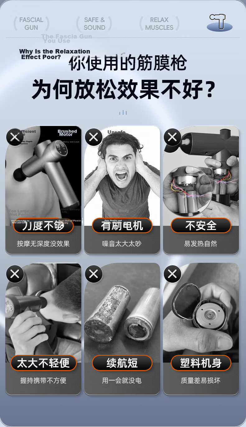 Li-Ning Massage Gun, Shoulder Neck Back Massager, Fascia Gun, Professional Mini Portable Fitness Muscle Relaxation Device, Father's Day Mother's Day Spring Festival Valentine's Day Gift for Men And Wome 6