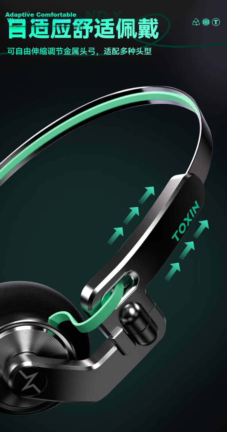 Chenfeng Toxic Metal Headphones, Wireless Bluetooth Gaming Earphones for Sports And Styling, Atmosphere-Emitting Headphones, Birthday Gift, Compatible with Apple And Xiaomi Phones, TX-1 Polar Gray 10