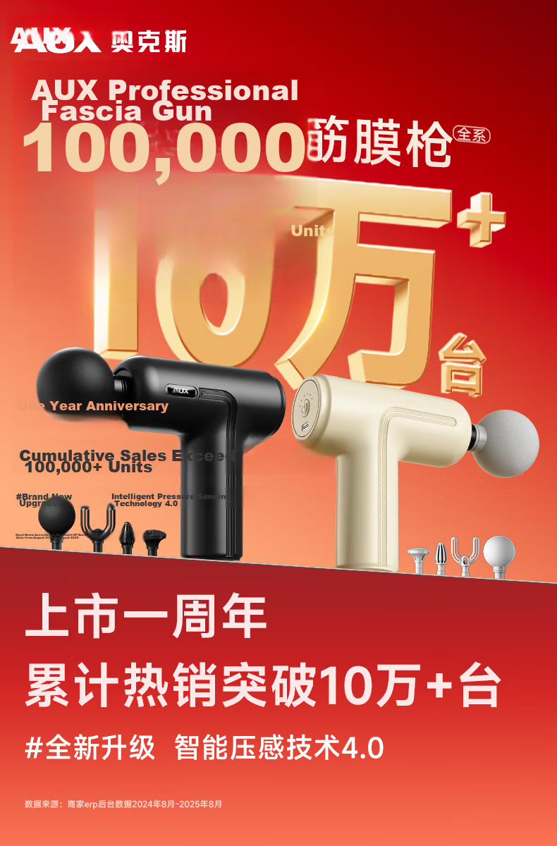 AUX Fascia Gun Massager Neck and Shoulder Professional Mini Muscle Relaxation Massage Gun Gift for Parents Mother's Day Spring Festival Teacher's Day for Teachers Boyfriend Girlfriend 4
