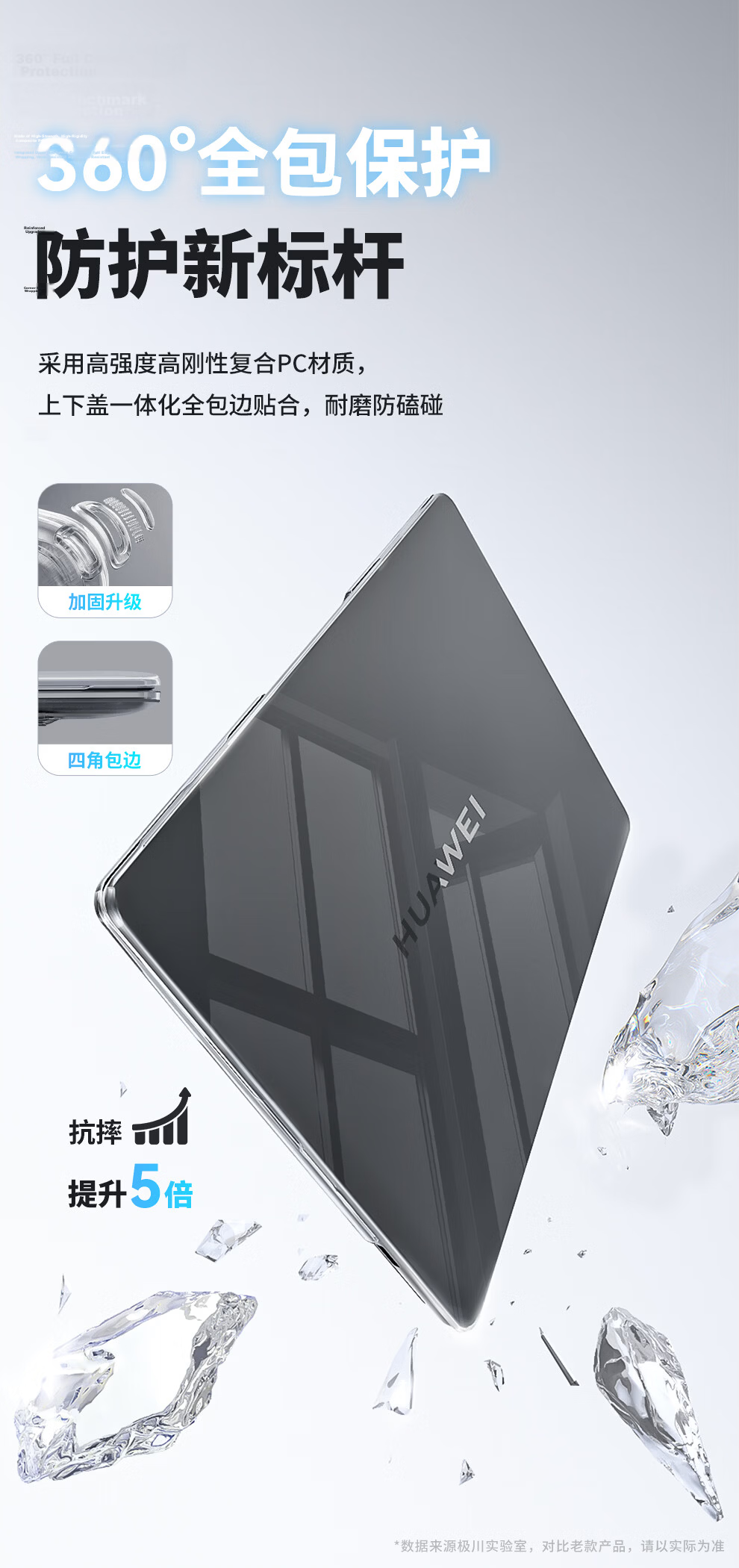 Jichuan [5x Protection] Huawei MateBook 14 Protective Case Core Ultra/Linux/V20/HarmonyOS 2026 Laptop Sleeve Slim Shell 4