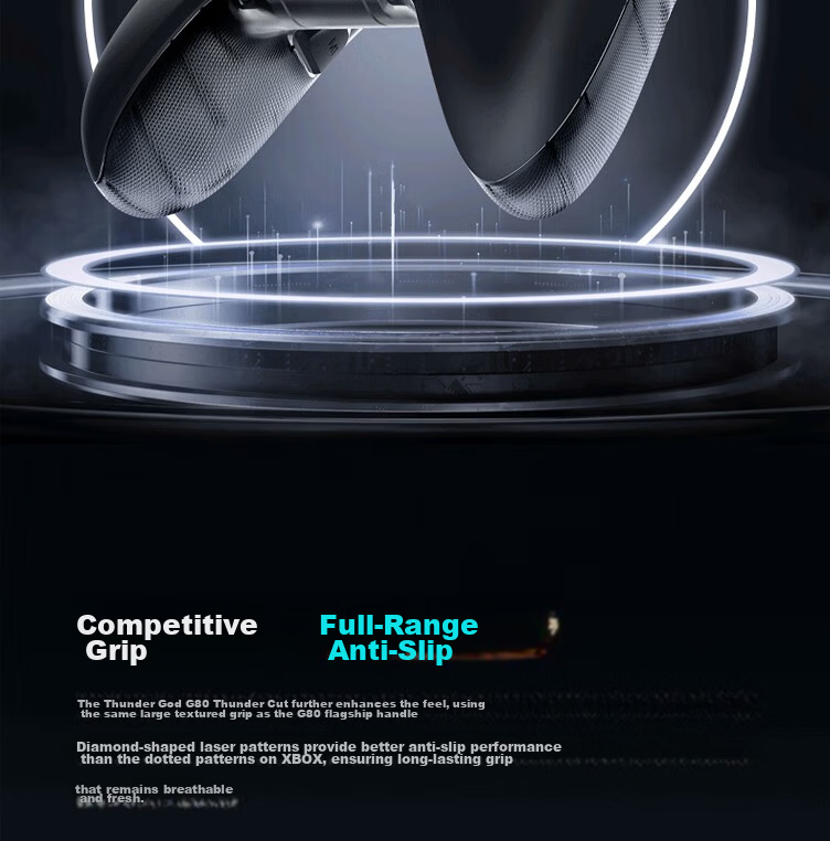 ThundeRobot G80 Thunder Blade Wireless Game Controller with HD Speaker, Force Feedback Switchable Joystick, Character Switching, Xbox-Like Bluetooth Motion Sensing PC Computer NS TV Steam White 22