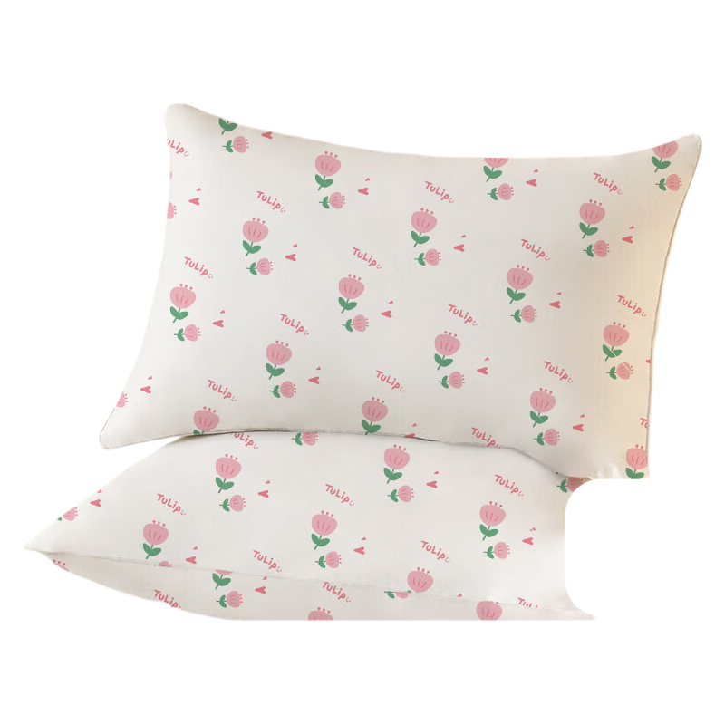 MiiOW Disposable Pillowcases, Hotel Bedding, Thickened, Hygienic, Washable-Free, for Travel And Business Trips, 2 Packs, Tulip Fragrance, 4 Pieces