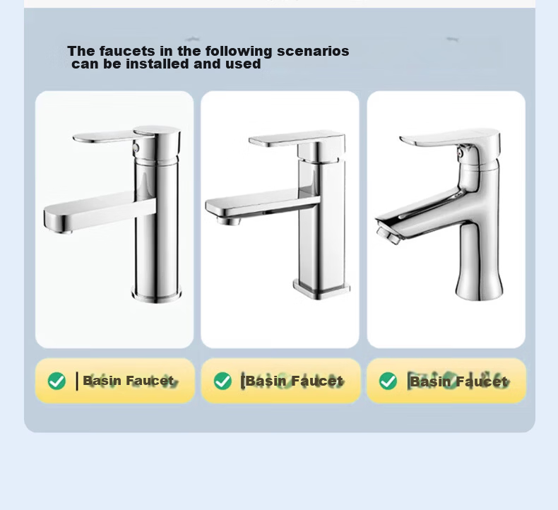 Pupai Washing Machine Faucet Adapter Kitchen Basin Tap Universal One In Two Out Water Splitter 4-Point Fine Thread Spigot 18
