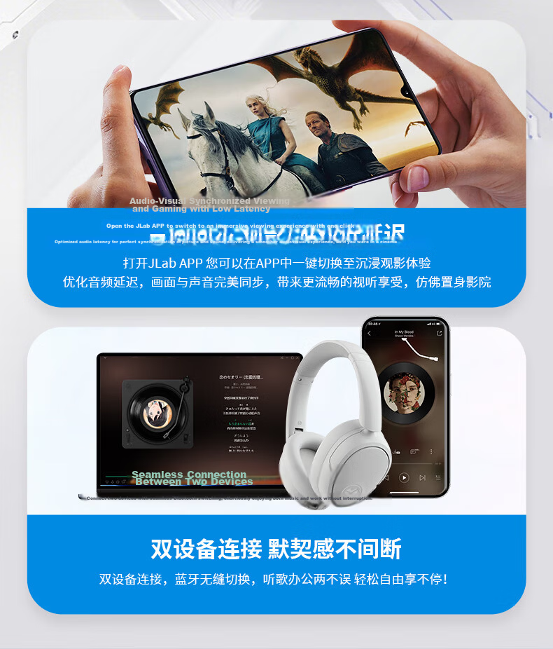 JLab JBuds Lux ANC Wireless Noise-Cancelling Headphones for Sports, Gaming And Music Bluetooth Headphones Compatible with Apple/Android Gift Grass Gree 8