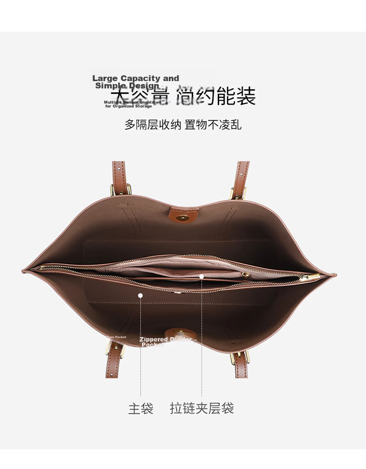 C.BANNER Genuine Leather Women's Tote Bag Large Capacity Luxury Commuter Bag Birthday Gift for Girlfriend Wife 4
