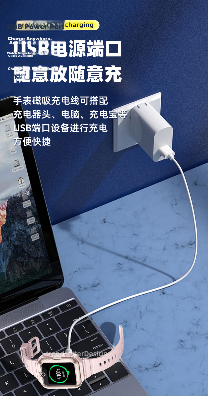 Trendsetter Magnetic Charging Cable for Sennheiser AS800/S803/AS811/S810/Openrun Pro Bone Conduction Bluetooth Sports Headphones, Type-C Charger Cable 7