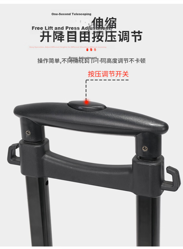 Xilushi Folding Trolley Cart Portable Shopping Cart Luggage Cart Load Capacity Approx. 35kg BY07 6