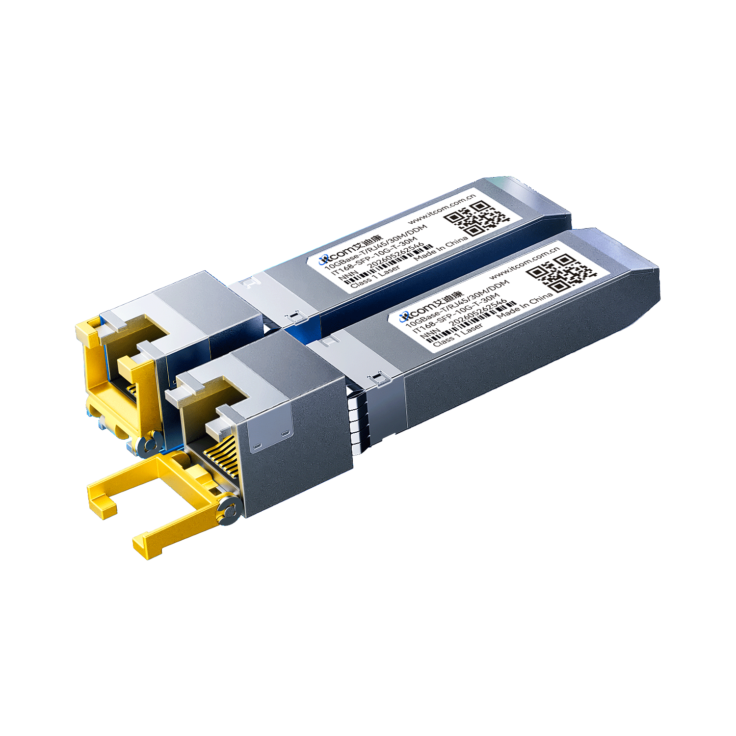Itcom, 10 Gigabit Optical to Electrical Port Module, Optoelectronic Conversion Module, SFP+ Electrical Port Optical Module, Full-Speed Adaptive 30 Meters, IT168-SFP