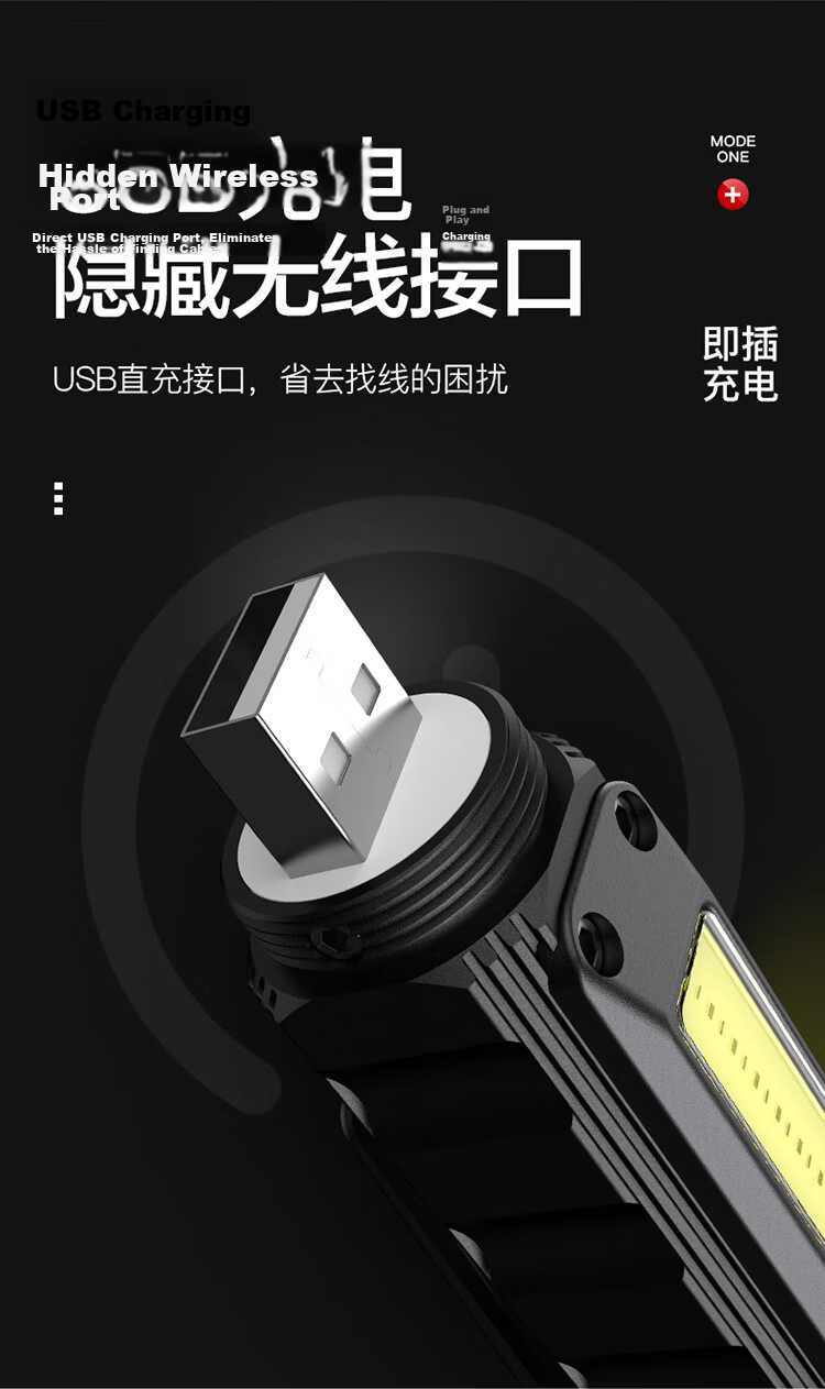 SupFire G19 Multifunctional Work Light with Magnet, Automotive Repair, Machine Tool Inspection, High Brightness Headlamp, Emergency Flashlight 7