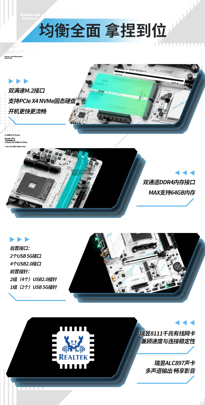 MAXSUN MS-B450M GAMING WIFI 6