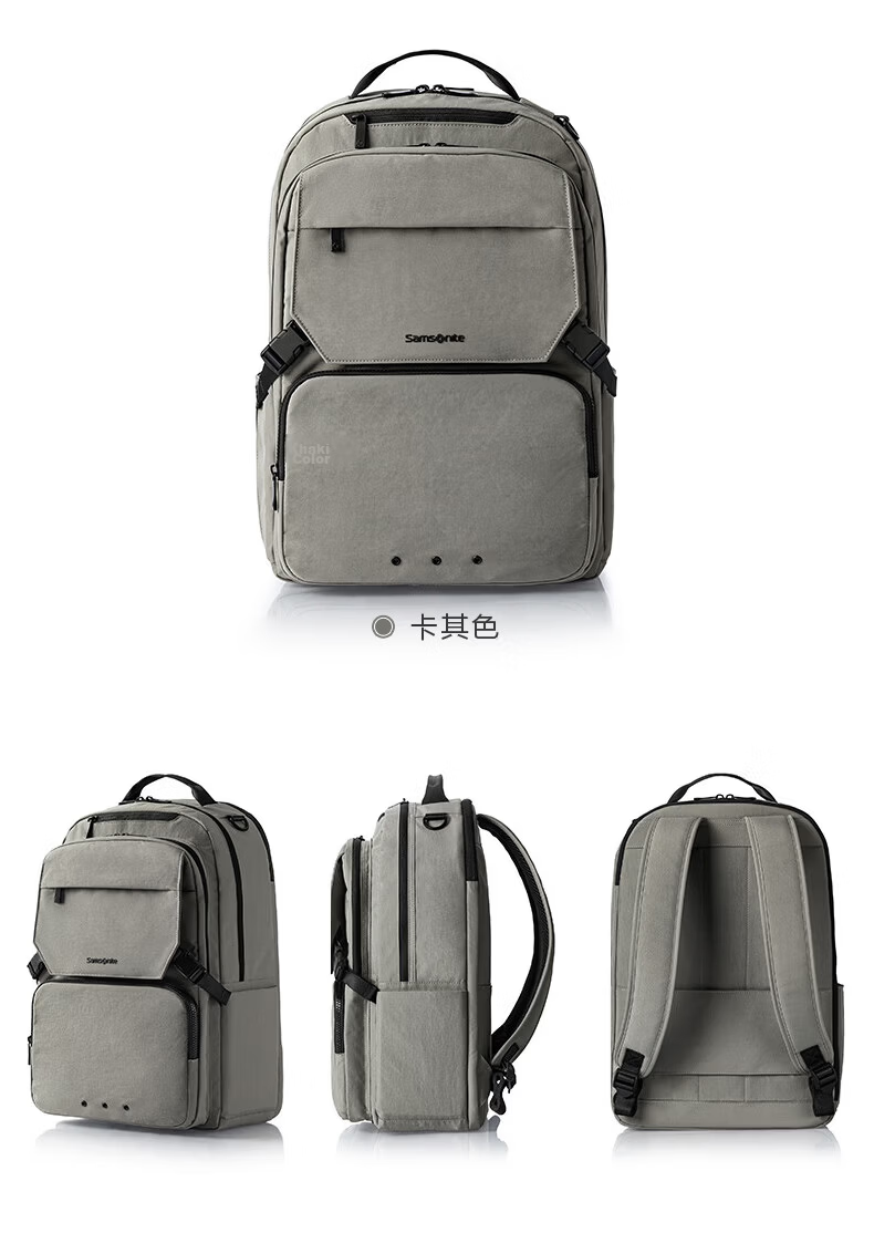 Samsonite Men's Backpack 15.6-inch Laptop Bag Commuter Casual Large Capacity Black NX5*001 Student School Bag 12