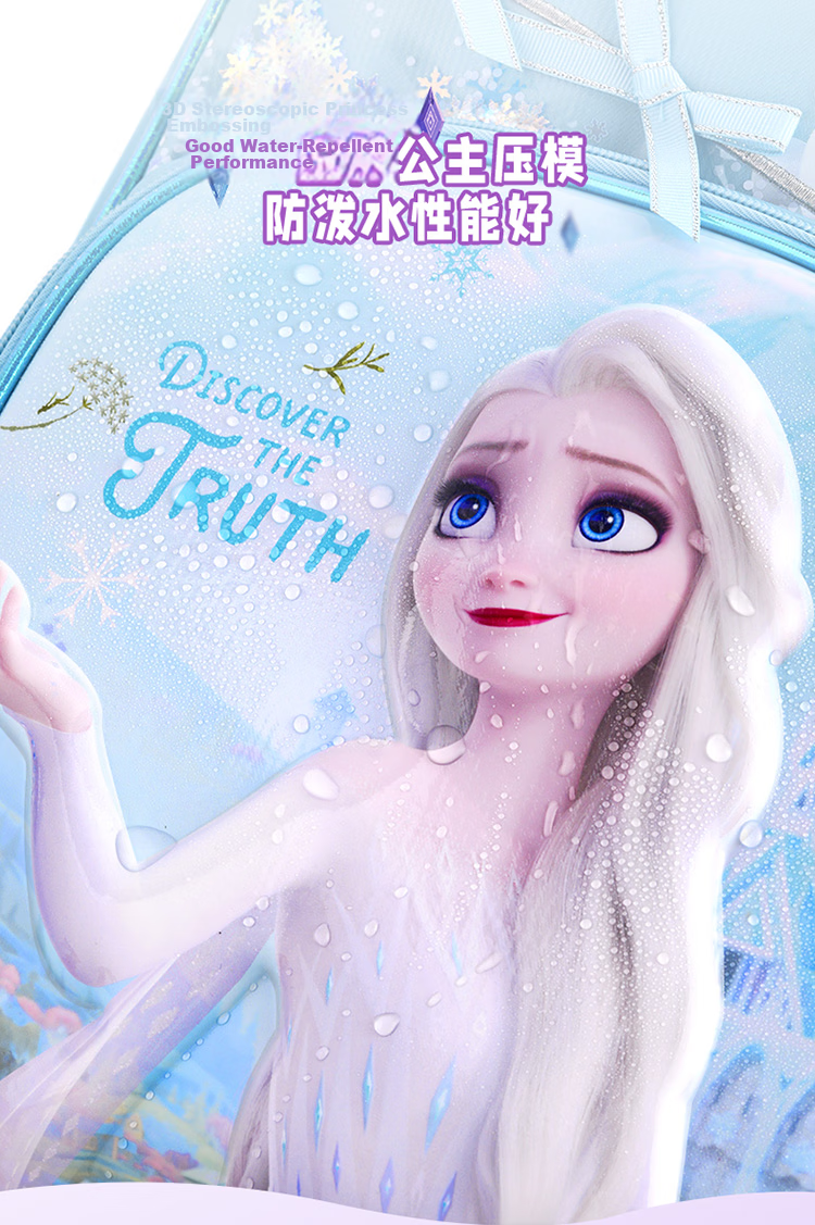 Disney Elsa Princess Purple Breathable Lightweight Backpack for Elementary Students Grades 1-3 7