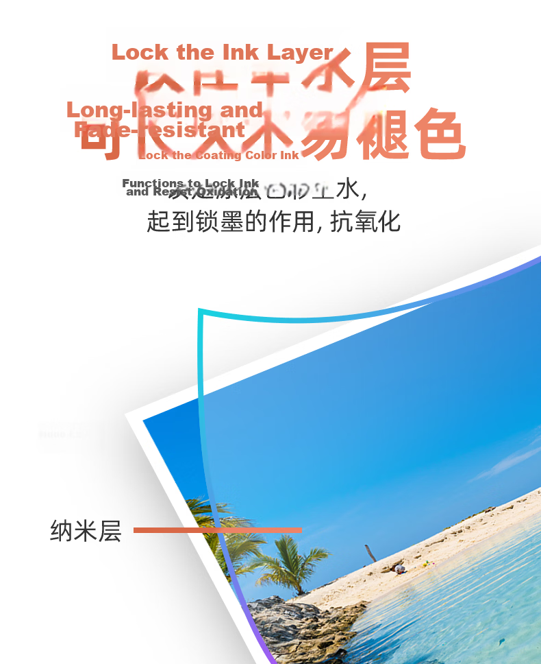 Huiwei A4 260g Fine Vellum RC Photo Paper, Professional Photo Printing Paper, Photo Printer Paper, Photo Paper, Professional Photo Studio Use, 20 Sheets/Box 6
