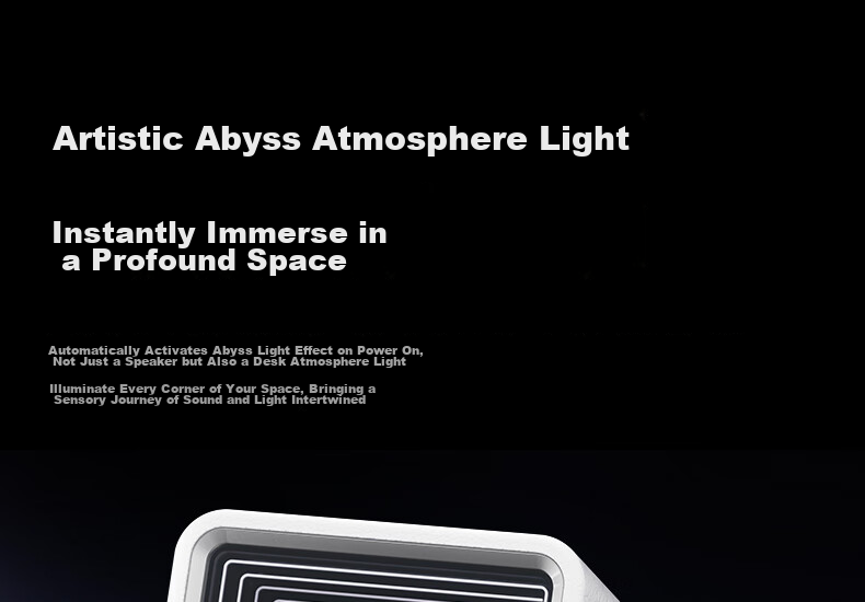 Manbuzhehuazai Halo 2.0 Abyss Monitoring Speaker, Bluetooth Computer Speaker, Desktop Speaker, HIFI-Grade Sound Quality, TV Speaker, Living Room Speaker, Poxiaobai 20