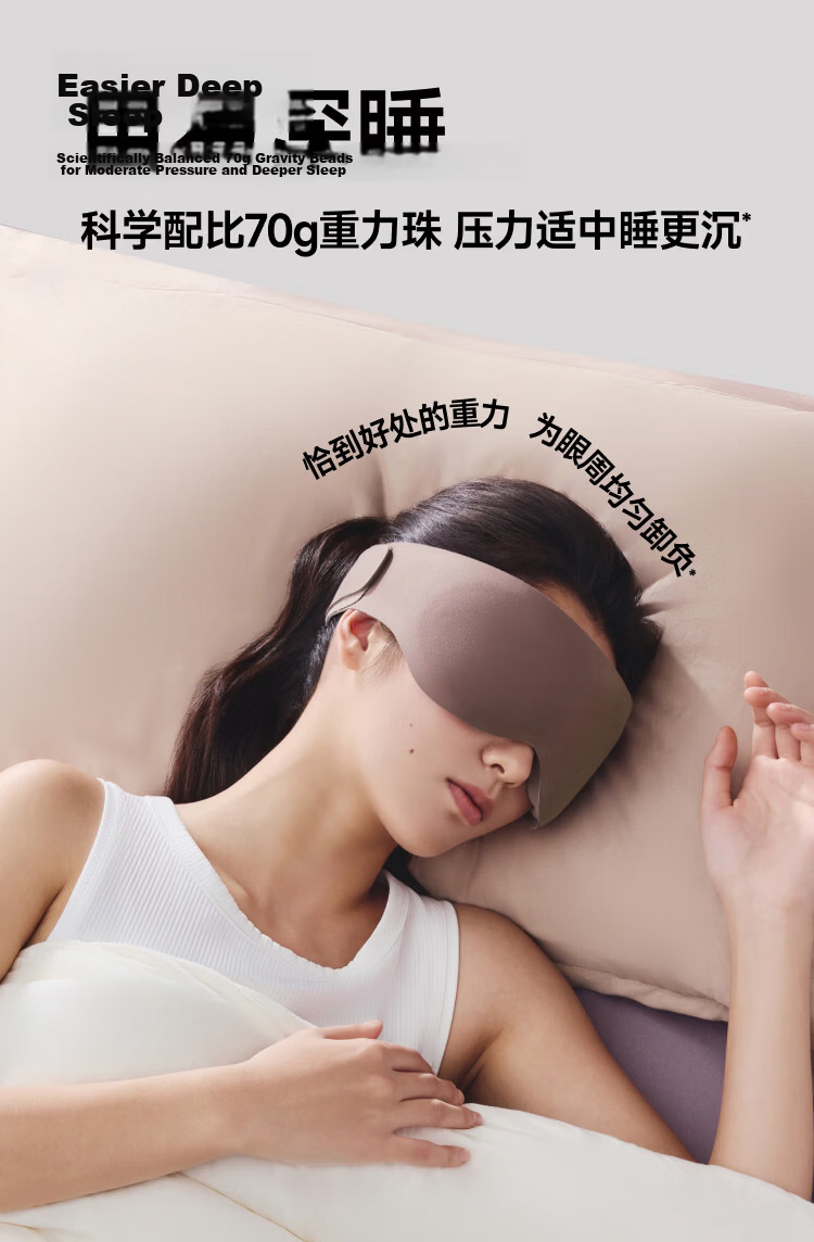 Beneunder Eye Mask Upgrade 2.0 Sleep Light Blocking Unisex Travel Business Fatigue Relief Gravity Massage Eye Mask LC613 8