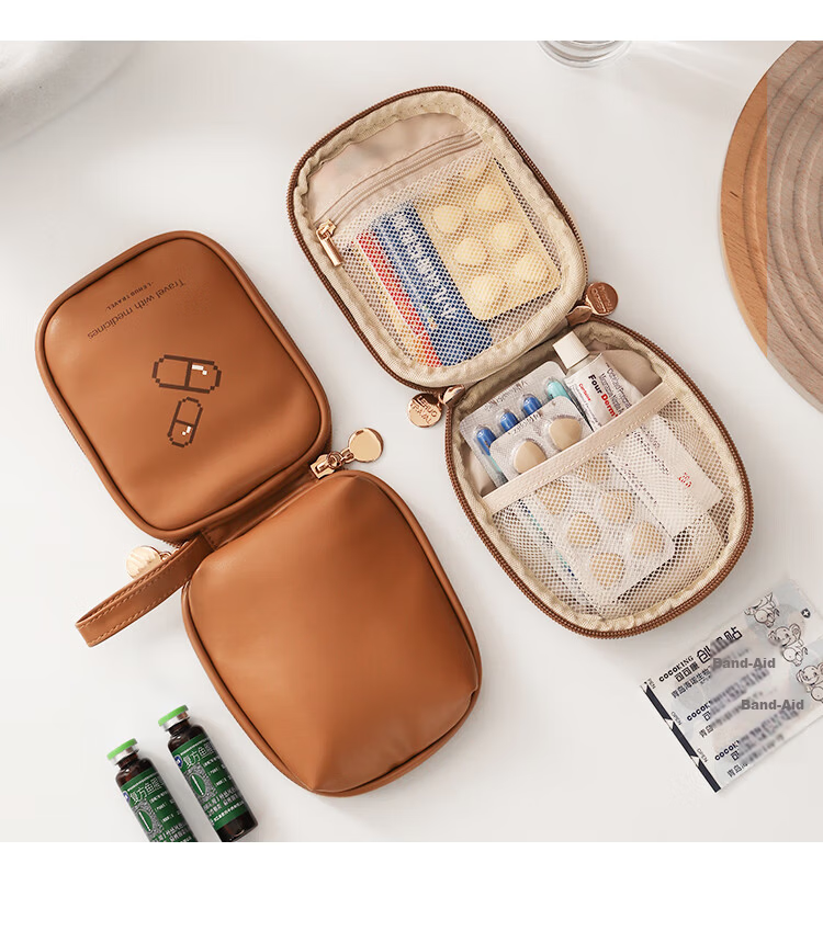 Lehuolvxing Pill Organizer, Portable Medicine Dispenser, Compact Travel Case for Pills, Small Five-Day Pack, Mini Pill Box for Business Trips 15