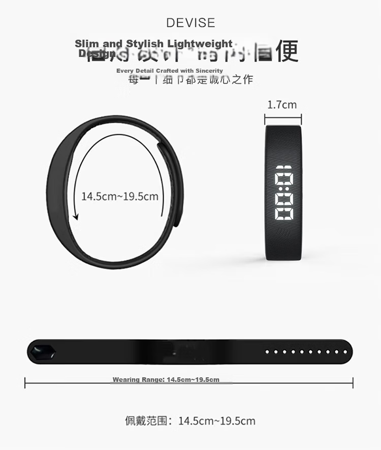Skmei Smart Bracelet Student Watch Vibration Alarm Clock Wake-up Running Fitness Pedometer Timer Calorie Sports Electronic Watch 7