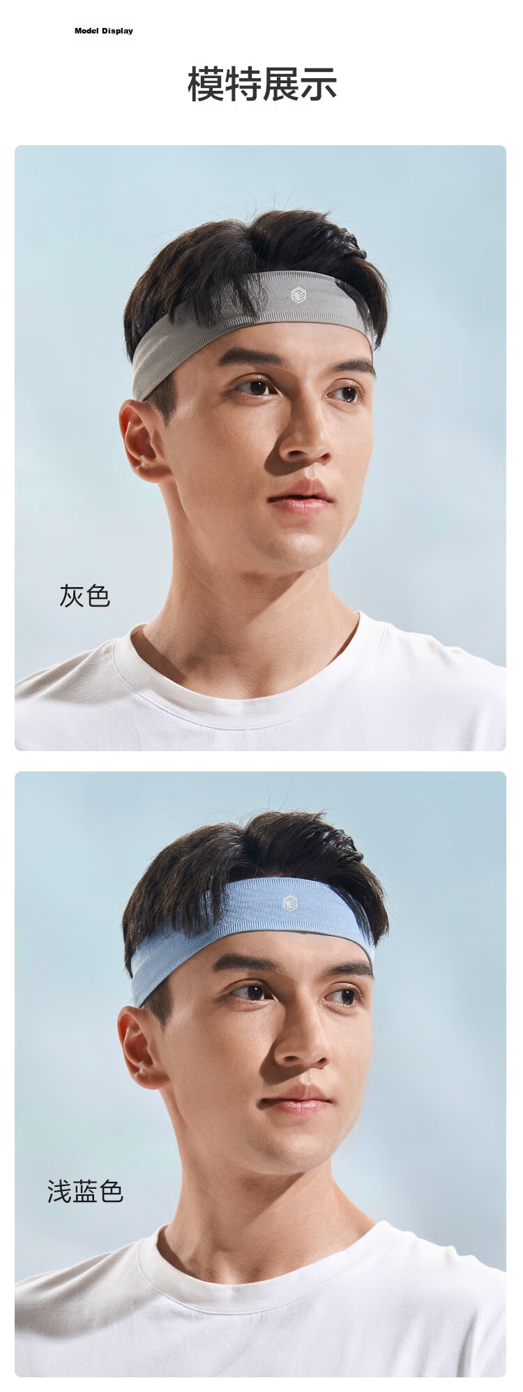 JD Jingzao Sports Headband Unisex Sweat-Absorbing Running Basketball Fitness Wide Sweatband Mist Purple 10