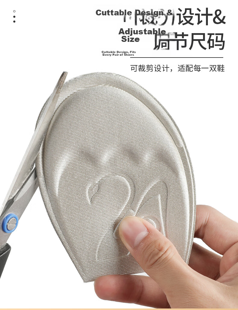 FOOTOPPO Forefoot Cushion Half Insole for Women High Heels Leather Shoes Half Size Thickened Shoe Pad Foot Protector 9