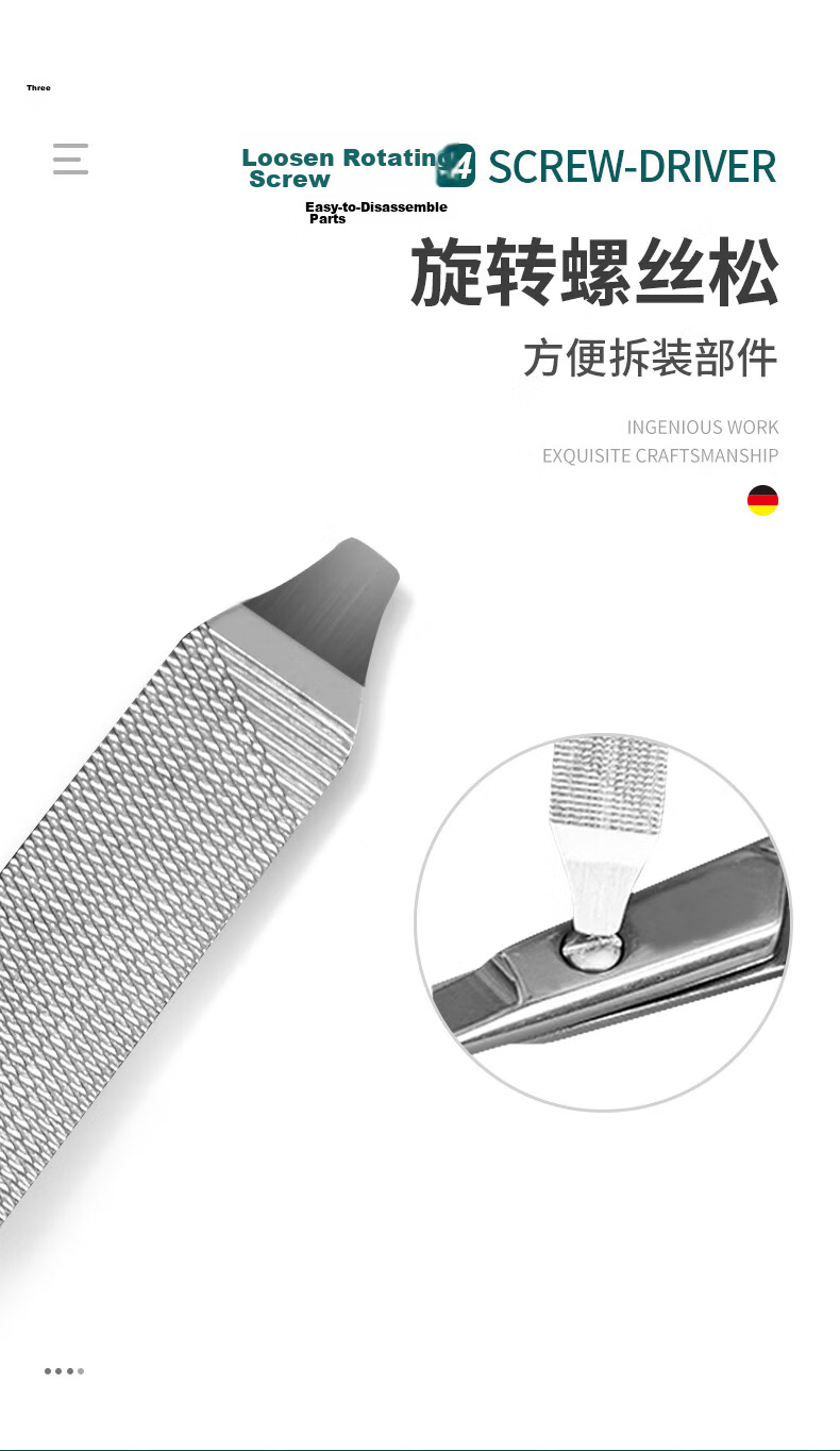 MR.GREEN German Large Multifunctional Nail Clipper Folding Nail Cutter Portable Compact 6-in-1 Imported Stainless Steel Tool with Keychain Mr-1099SL 9