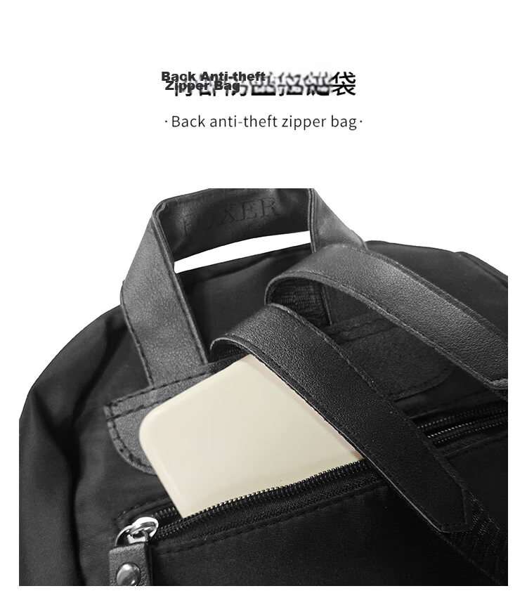 FOXER Women's Backpack, Large Capacity, School Bag, Sports Travel Bag, Light Luxury, Valentine's Day Gift 7
