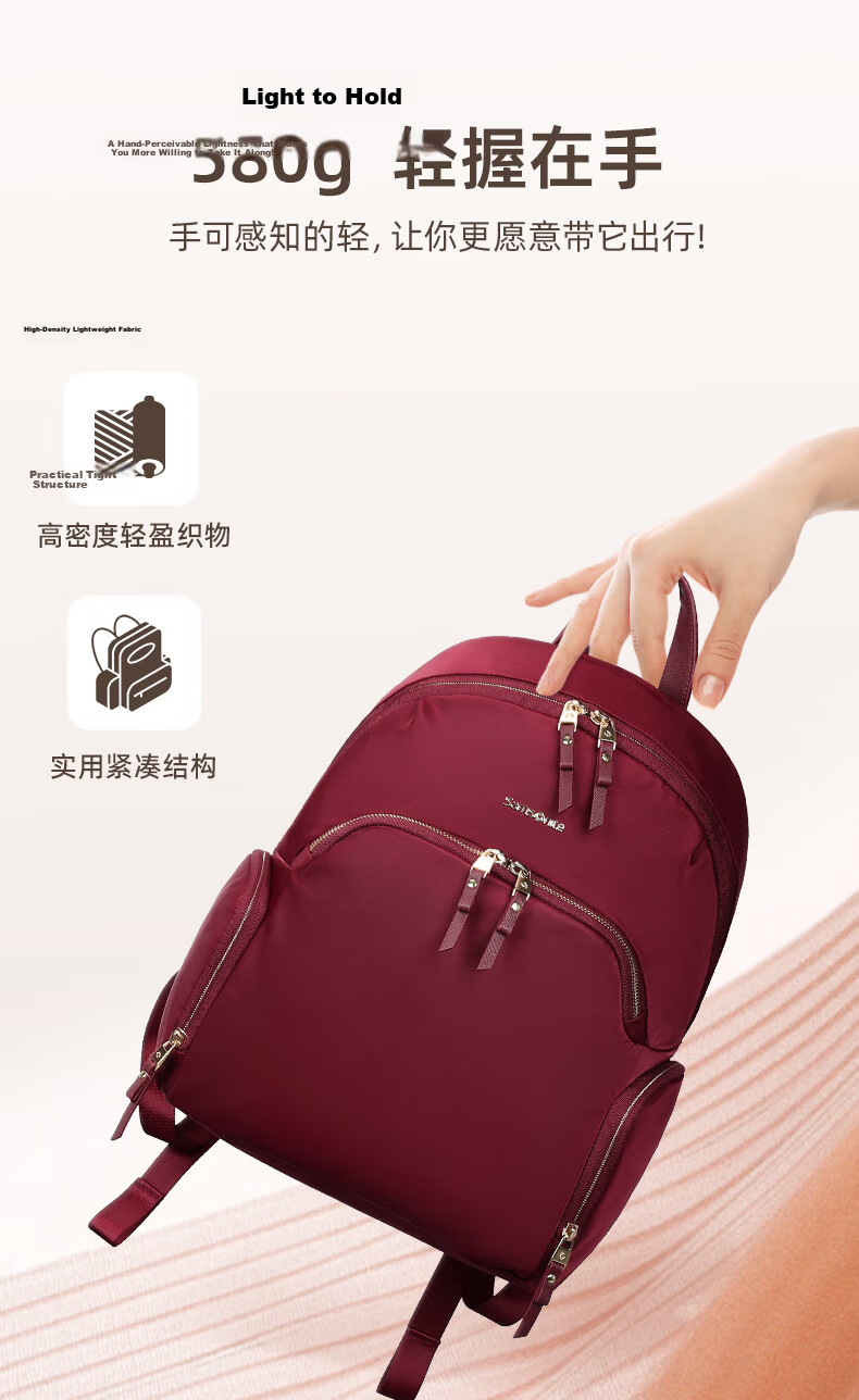 Xinxiuli Backpack Laptop Bag for Women, Business Commute 14-Inch Backpack Schoolbag Notebook Travel Bag Elegant And Fashionable 5