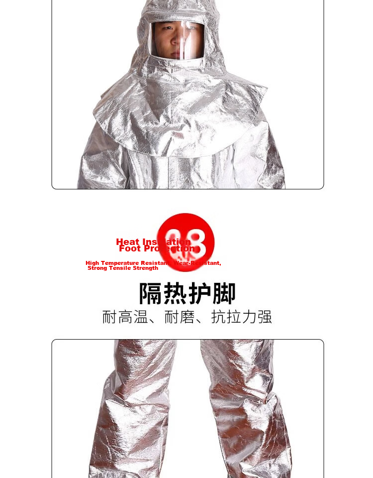 Minggu Heat Insulation Suit 500°C High Temperature Resistant Workwear Anti-Scald Protective Clothing CW656181 9