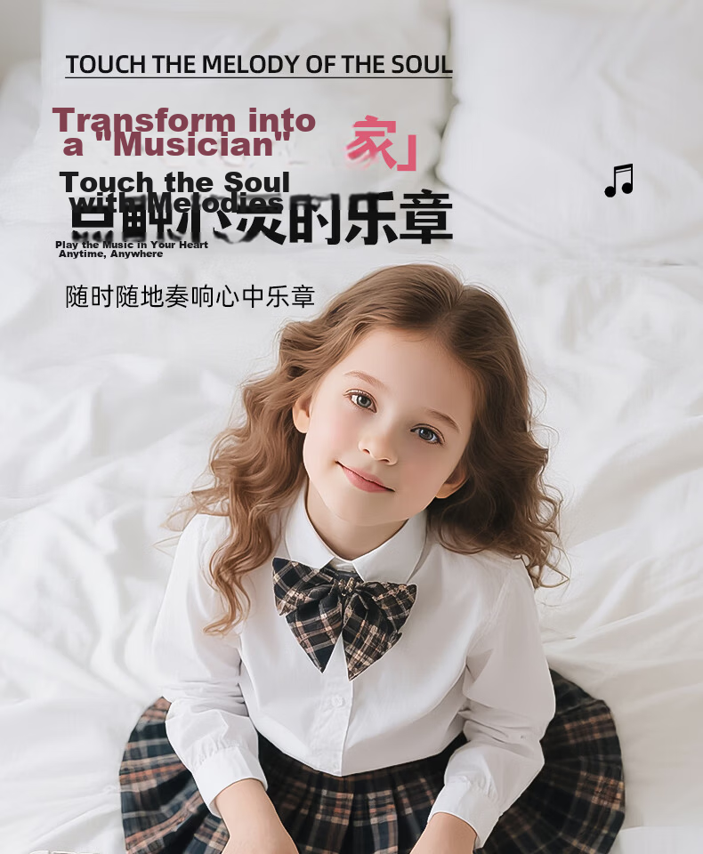 Osage Rainbow Electronic Keyboard Children's Piano Toy Beginner 6-12 Years Educational Toy Girl Birthday School Gift 2