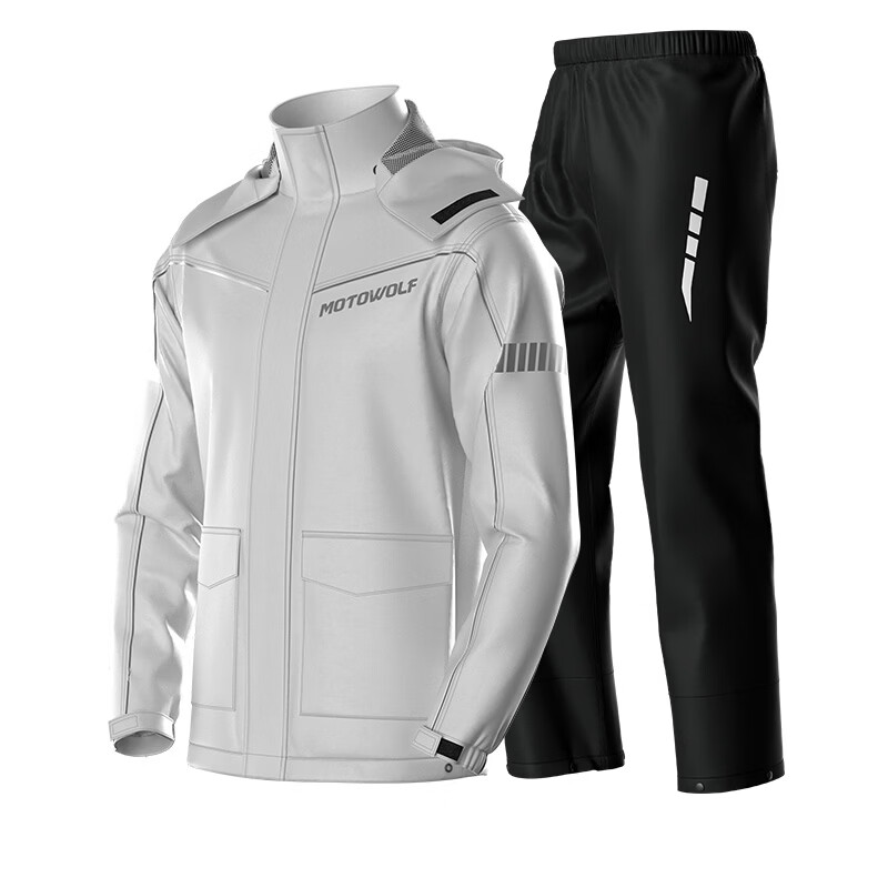 MOTOWOLF Ultra-Thin Split Motorcycle Raincoat and Pants Outdoor Riding Rain Gear for Delivery Riders and Electric Bikes Waterproof Rain Suit
