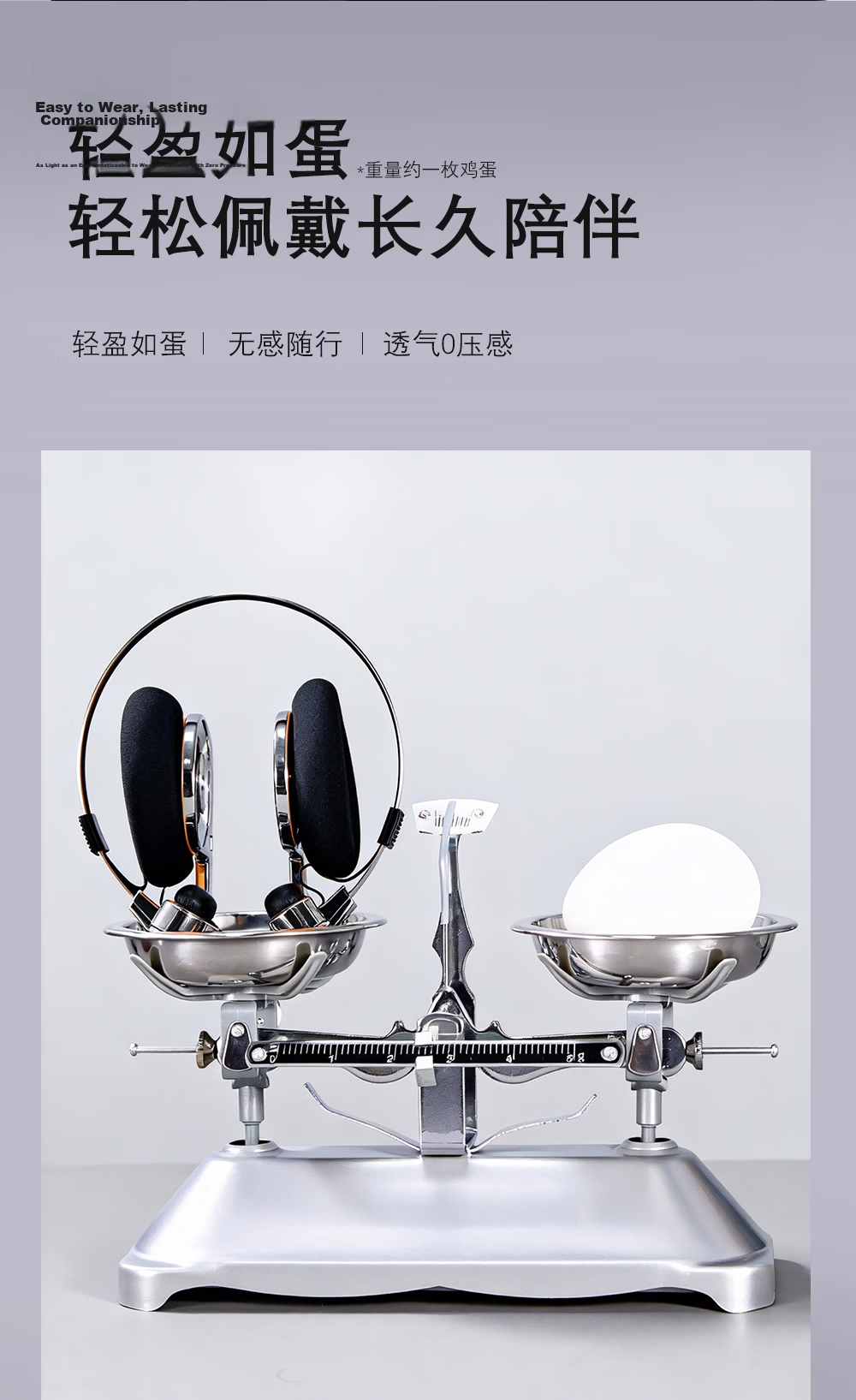WHATPLUS RETRO3 Wireless Bluetooth Headphones Portable Lightweight Over-Ear Sports Earphones 3rd Gen R3 Cloud Mist Color 4