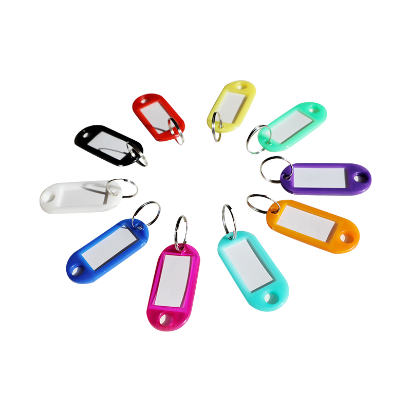 Deyin Colorful Key Tags Identification Key Labels Stickers Keychain 7212 Classification Management Marking Tags Key Fobs Office Supplies 50/Bag