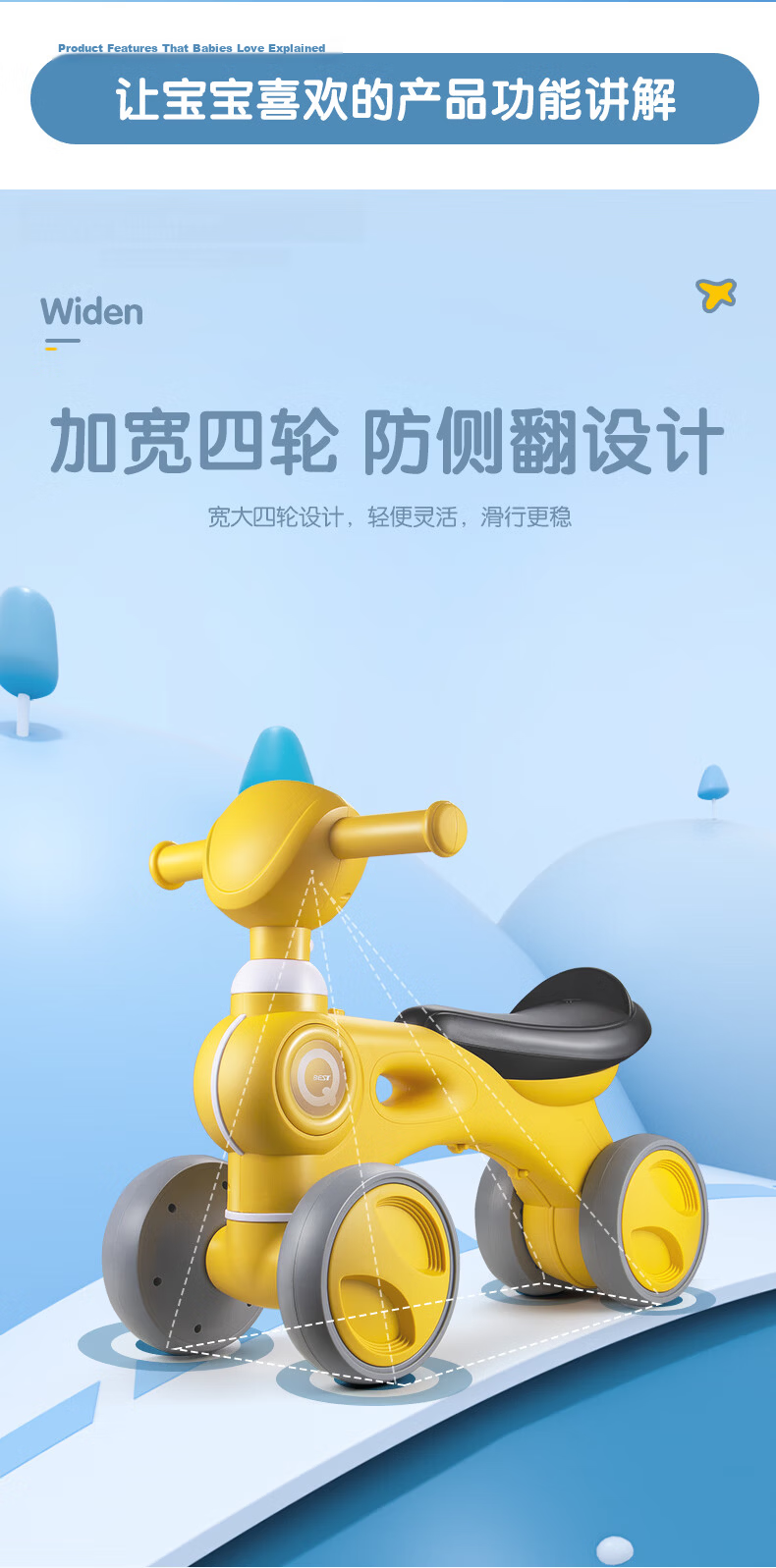 Xinge Baby Walker Toy, 0-3 Years Old Children's Push Cart, First Birthday Gift for Boys And Girls, Early Education Present for One-Year Olds 4