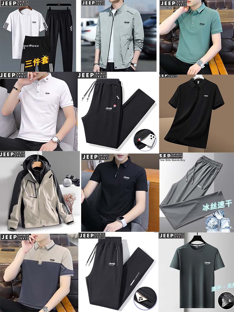 JEEP SPIRIT Men's Jacket, Spring And Autumn Outerwear, Solid Color Stand-Up Collar, Business Versatile Loose Casual Wear, Black, L 1