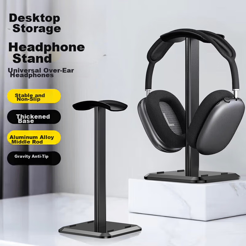 Stek Over-Ear Headphone Stand Creative Hanging Rack Headset Holder Multifunctional Computer Earphone Rack Razer Display Stand Compatible with Sony Solo3 Headphone Storage Organizer