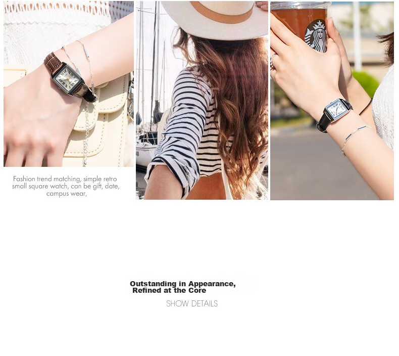 CASIO Women's Small Square Vintage Quartz Watch for Students LTP-V007L-7B1 6