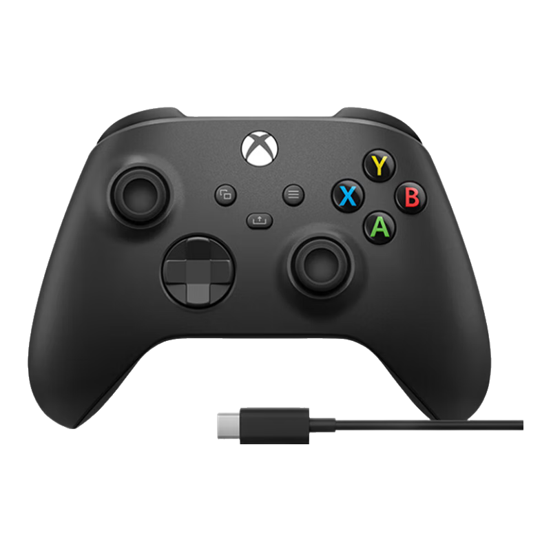 Microsoft XBOX Wireless Game Controller Matte Black + USB-C Cable Bluetooth Compatible with XBOX/PC/Tablet/Phone Steam Promotion Black Myth Wukong Shadow Blade Zero