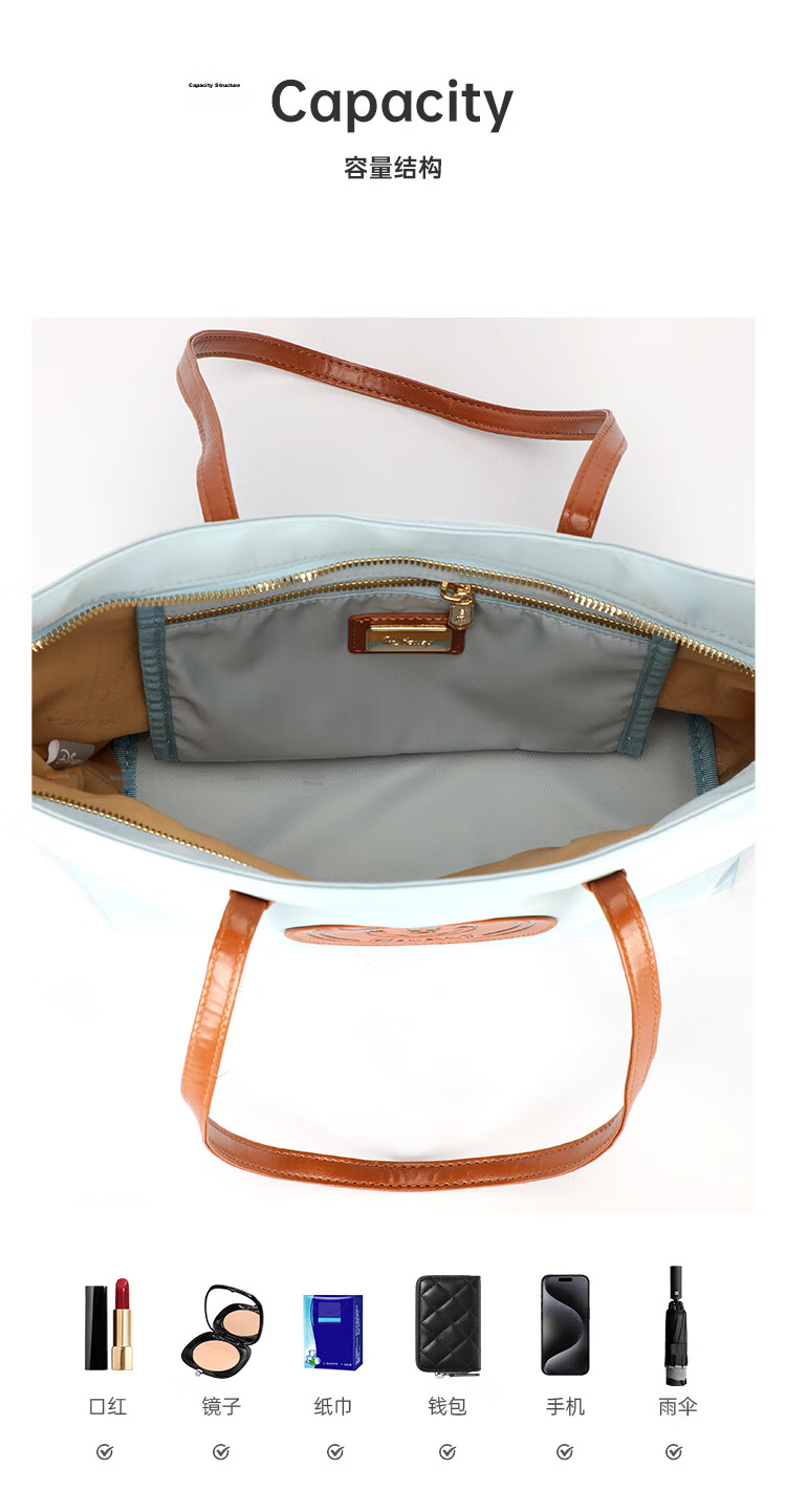 Disney Large Capacity Lightweight Fabric Laptop School Commuter Travel Bag for Women 36