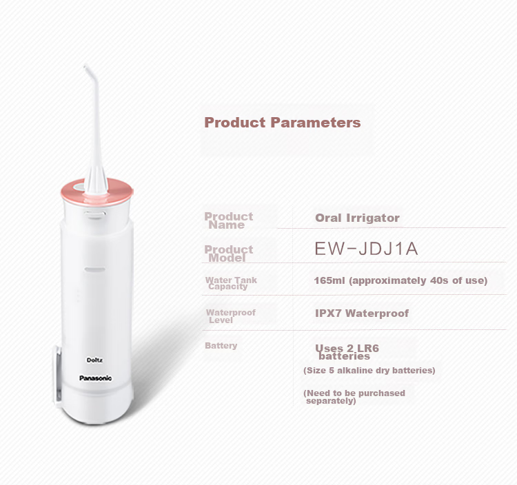 Panasonic Water Flosser Oral Irrigator Dental Cleaner Portable Beginner Gift for Girlfriend Couples JDJ1 20