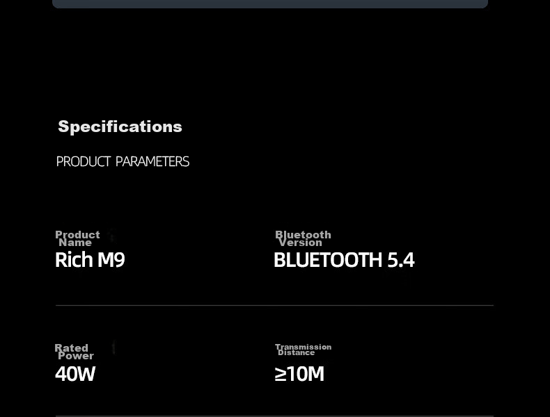 WANYINBA M9 Bluetooth Speaker, 40W High Volume, Deep Bass, Outdoor Waterproof, Camping Portable, Bicycle Riding Car-Mounted, Home Computer High-Quality Speaker, Gray Long Battery Versio 50