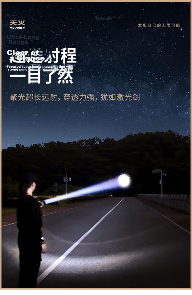Tianhuo Canglong Pro High Brightness 200000 Lumens Tactical Flashlight Outdoor Military Home Long Battery Life 5
