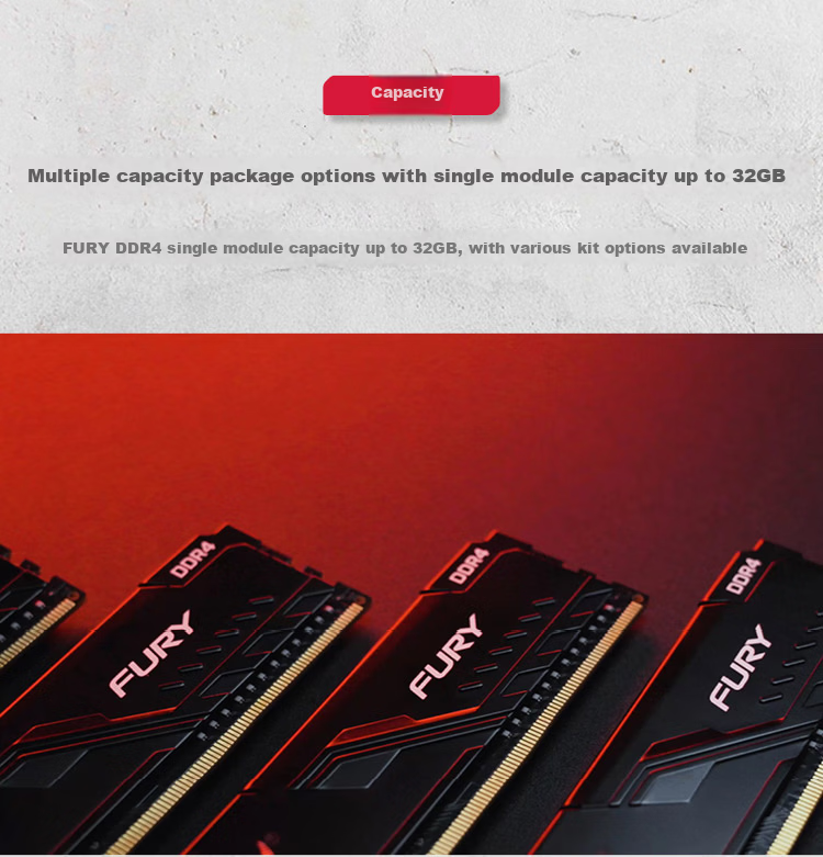 Kingston FURY 32GB (16G×2) Kit, DDR4 3600, Desktop Memory Module, Beast Series, HyperX 5
