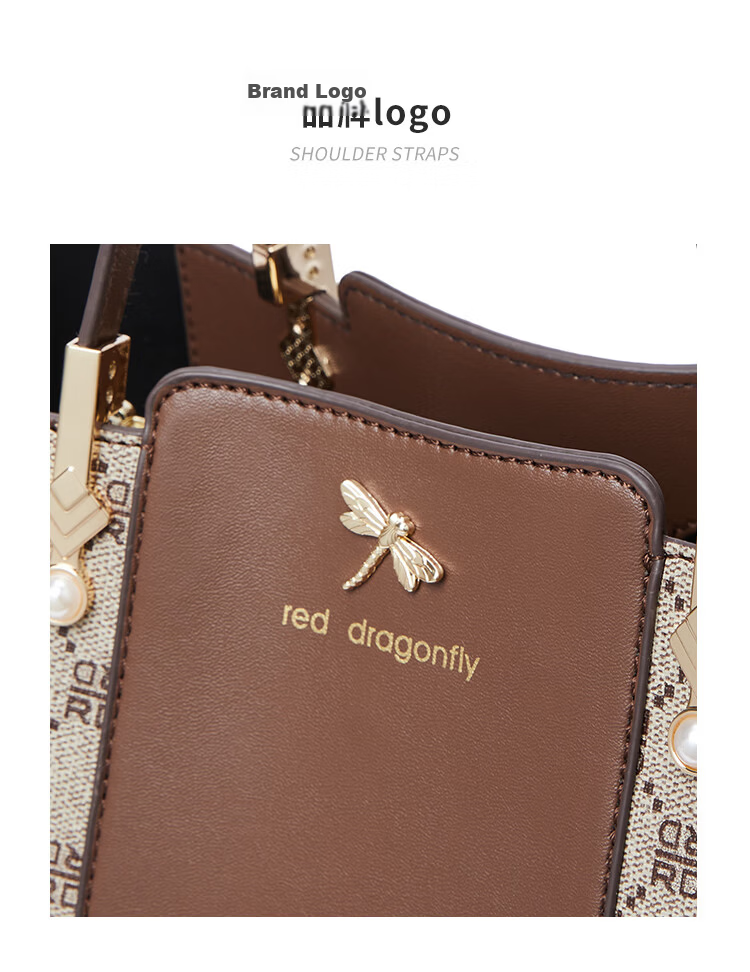 RED DRAGONFLY 2026 New Women's Handbag, Shoulder Crossbody Bag for Mom, Tote Bag with Handle, Birthday Gift for Mom 8