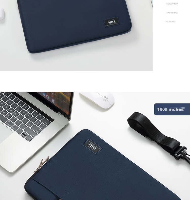 GOLF Laptop Bag for Women, 15.6-Inch Handheld Apple Notebook, Huawei Shoulder Crossbody Bag, Business Briefcase for Commuting 33
