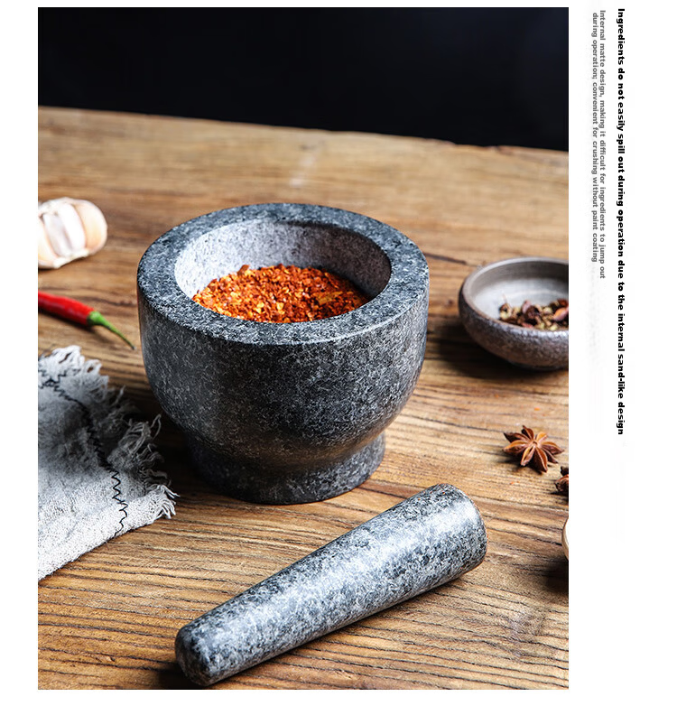 Universal Marble Garlic Crusher Mortar Pestle Garlic Masher Stone Mortar Household Grinder Ginger Crusher Spice Grinder 13