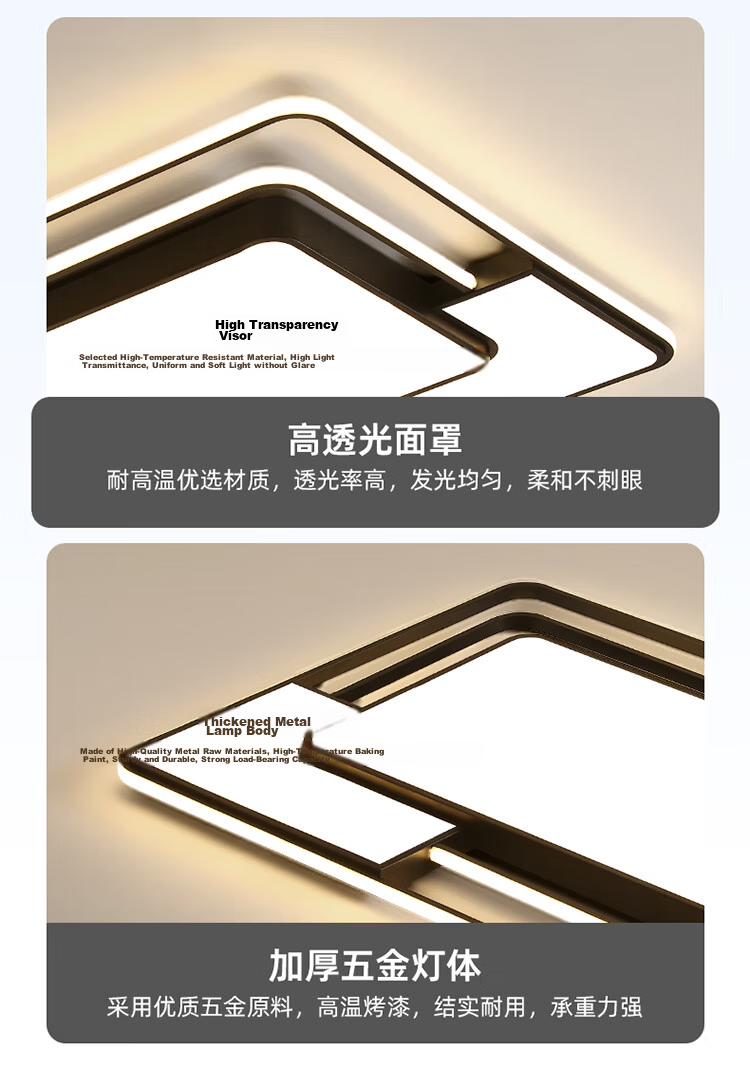 MICOE Modern Minimalist LED Ceiling Light for Living Room, Bedroom, and Dining Room with Installation Package 13