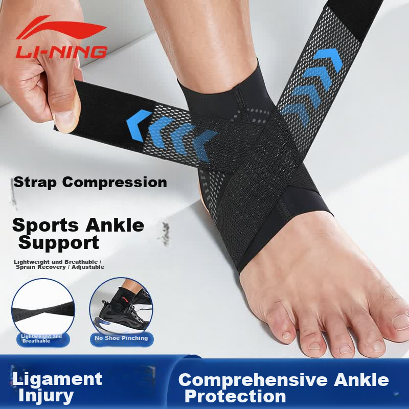Li-Ning Ankle Brace Ankle Sprain Support Recovery Sleeve Sports Basketball Anti-Sprain Injury Stabilizer Ultra-Thin Wrist Protector